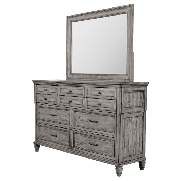 Coaster Avenue 8-drawer Rectangular Dresser with Mirror Grey No Mirror