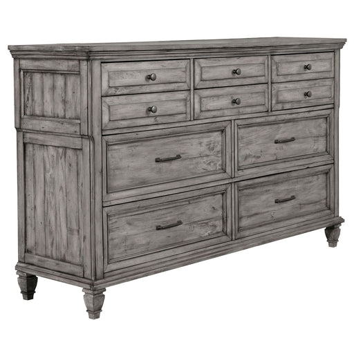 Coaster Avenue 8-drawer Rectangular Dresser with Mirror Grey No Mirror