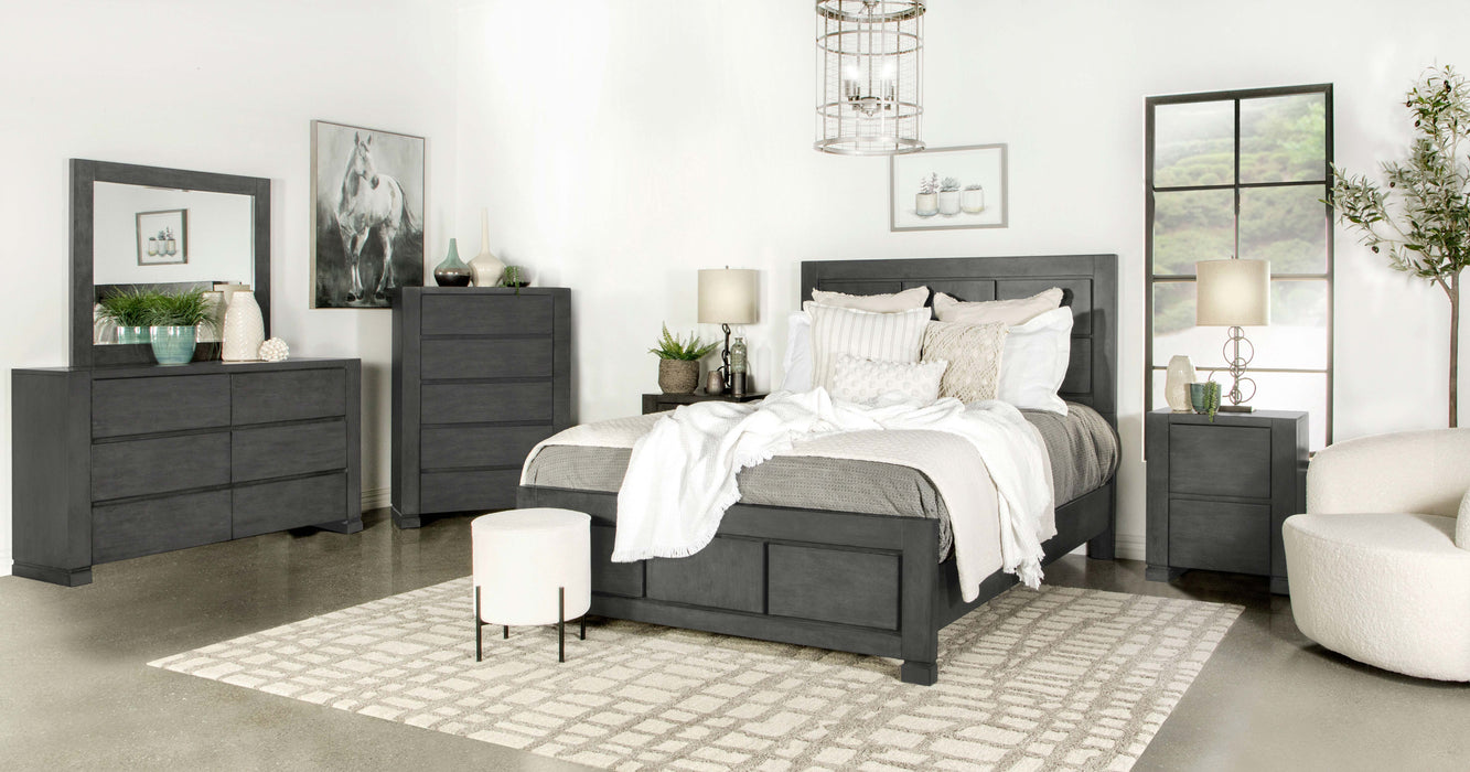 Lorenzo 5-drawer Chest Dark Grey