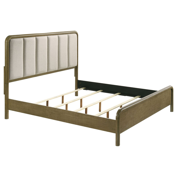 Amsbury 56-inch Upholstered  Bed Nutmeg