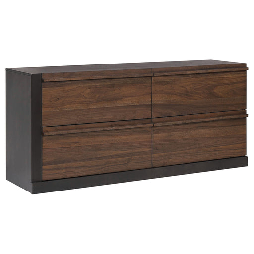 Azalia 4-drawer Dresser Walnut