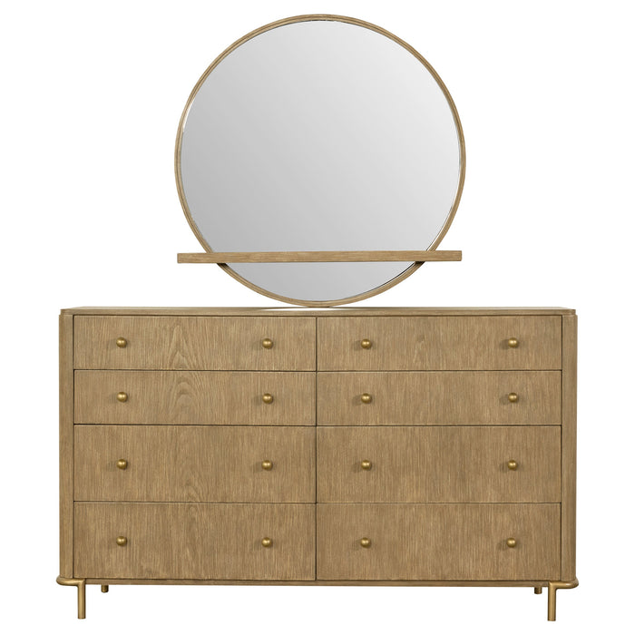 Coaster Arini 8-drawer Dresser with Mirror Sand Wash No Mirror