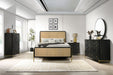 Coaster Arini Bedroom Set Black and Natural Eastern King Set of 5