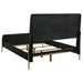 Coaster Arini Bed with Woven Rattan Headboard Black and Natural King