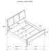 Coaster Arini Bed with Upholstered Headboard Black and Grey King