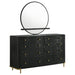 Coaster Arini 8-drawer Bedroom Dresser with Mirror Black With Mirror