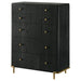 Coaster Arini 5-drawer Bedroom Chest Black Default Title