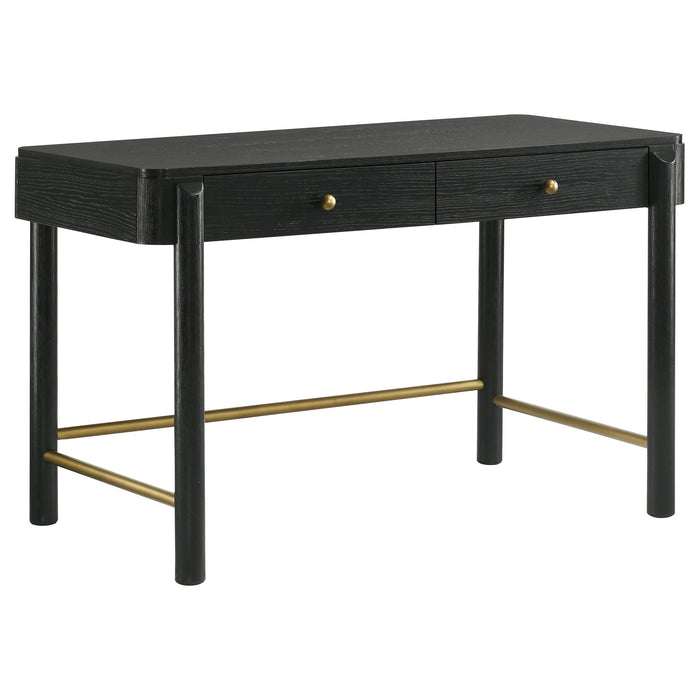 Coaster Arini 2-drawer Vanity Desk Makeup Table Black Default Title