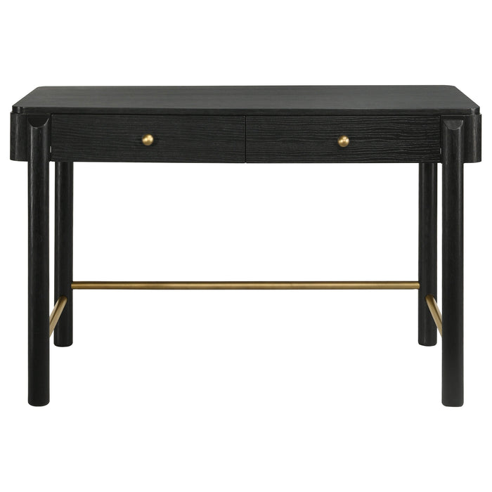 Coaster Arini 2-drawer Vanity Desk Makeup Table Black Default Title