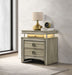 Coaster Giselle 3-drawer Nightstand Bedside Table with LED Rustic Beige Default Title