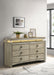 Coaster Giselle 8-drawer Bedroom Dresser with Mirror with LED Rustic Beige No Mirror