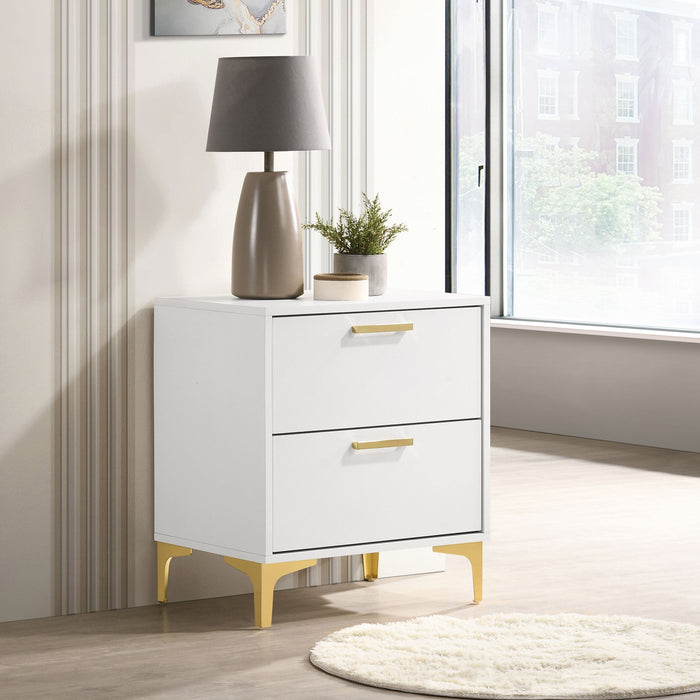 Coaster Kendall 2-drawer Nightstand White Default Title