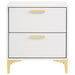 Coaster Kendall 2-drawer Nightstand White Default Title