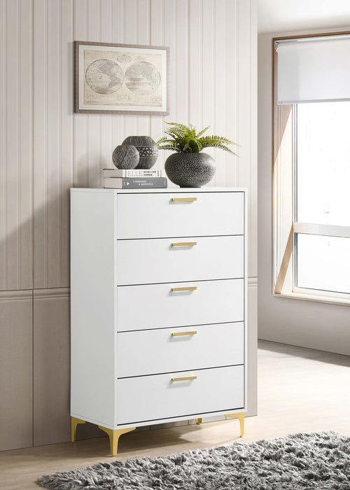 Coaster Kendall 5-drawer Chest White Default Title