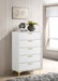 Coaster Kendall 5-drawer Chest White Default Title