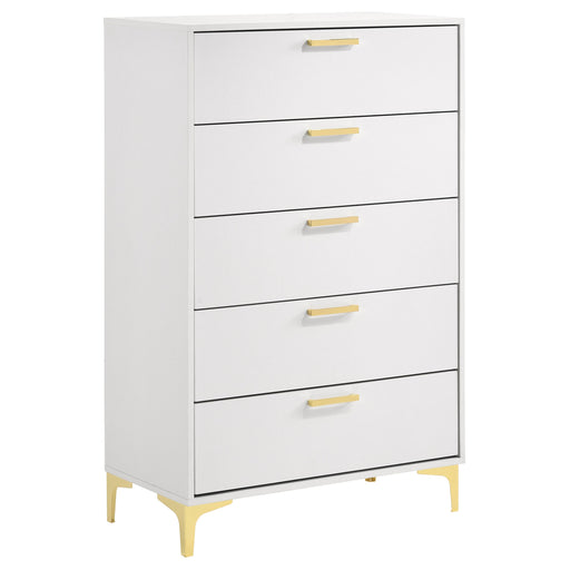 Coaster Kendall 5-drawer Chest White Default Title