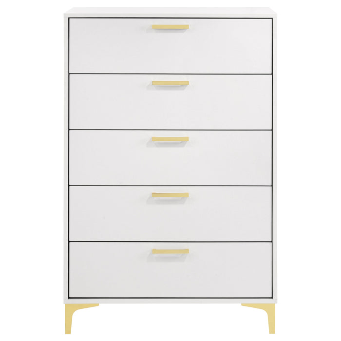 Coaster Kendall 5-drawer Chest White Default Title