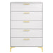 Coaster Kendall 5-drawer Chest White Default Title