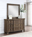 Coaster Emmett 9-drawer Dresser with Mirror Walnut No Mirror