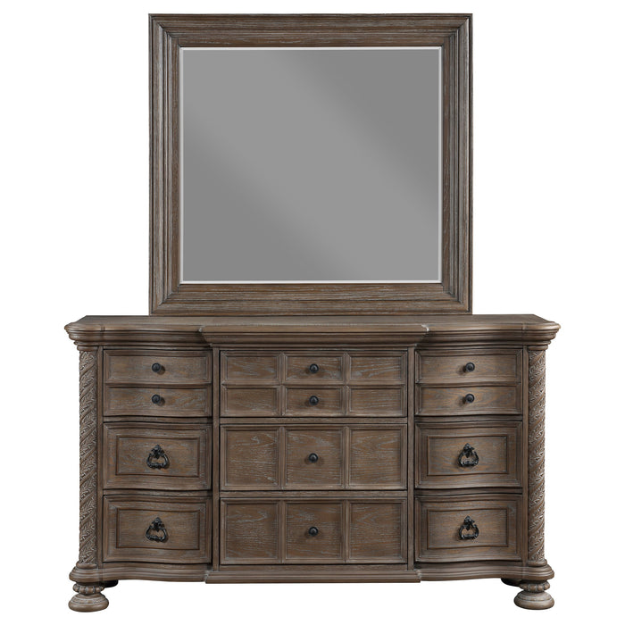 Coaster Emmett 9-drawer Dresser with Mirror Walnut No Mirror