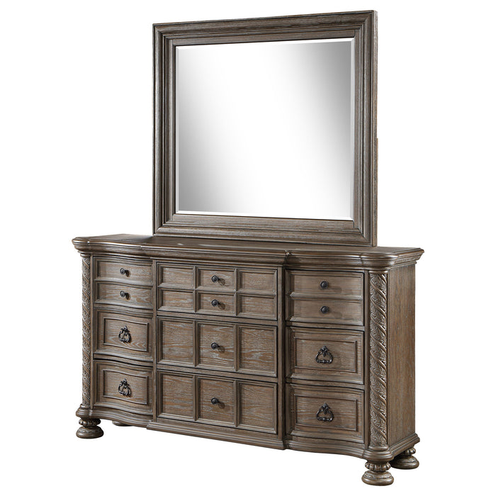 Coaster Emmett 9-drawer Dresser with Mirror Walnut No Mirror