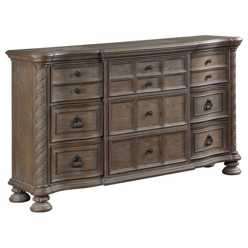 Coaster Emmett 9-drawer Dresser with Mirror Walnut No Mirror