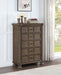 Coaster Emmett 5-drawer Chest Walnut Default Title