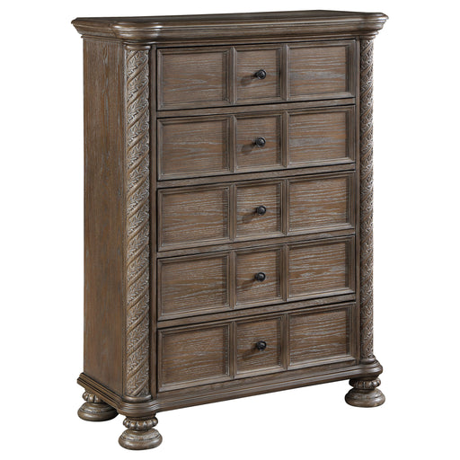 Coaster Emmett 5-drawer Chest Walnut Default Title