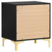 Coaster Kendall 2-drawer Nightstand Black and Gold Default Title