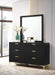 Coaster Kendall 6-drawer Dresser with Mirror Black and Gold No Mirror