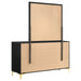 Coaster Kendall 6-drawer Dresser with Mirror Black and Gold No Mirror