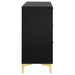 Coaster Kendall 6-drawer Dresser with Mirror Black and Gold No Mirror