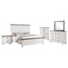 Coaster Lilith Bedroom Set Distressed Grey and White Queen Set of 5