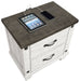 Coaster Lilith 2-drawer Nightstand Distressed Grey and White Default Title