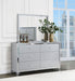 Coaster Larue 6-drawer Dresser with Mirror Silver With Mirror