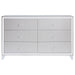 Coaster Larue 6-drawer Dresser with Mirror Silver No Mirror