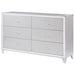 Coaster Larue 6-drawer Dresser with Mirror Silver No Mirror