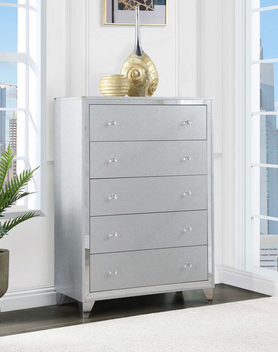 Coaster Larue 5-drawer Chest Silver Default Title