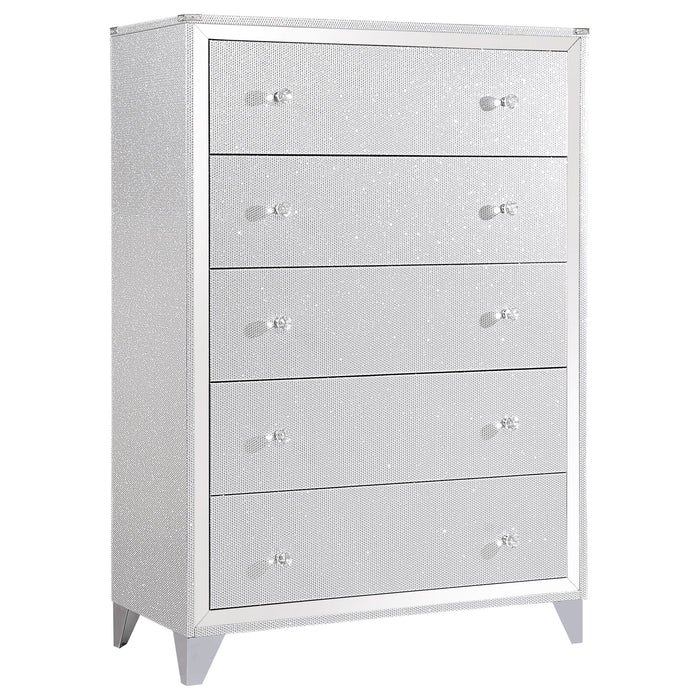 Coaster Larue 5-drawer Chest Silver Default Title