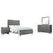 Coaster Nathan Bedroom Set White Marble and Grey Set of 4