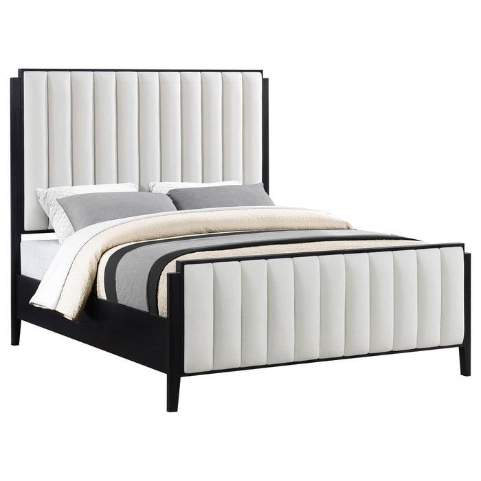 Brookmead 60-inch Upholstered  Bed Black