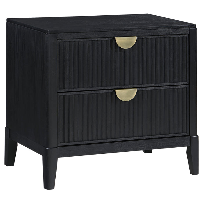 Coaster Brookmead 2-Drawer Nightstand Black Default Title