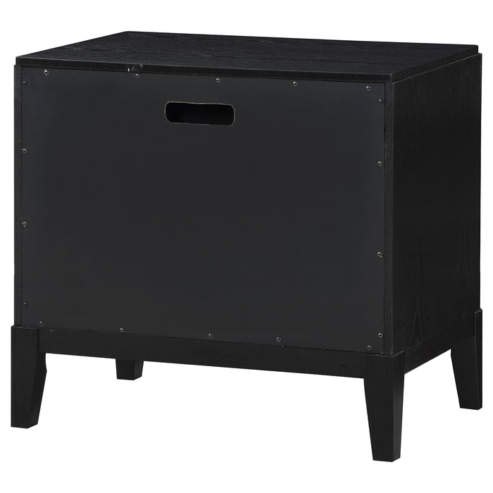 Coaster Brookmead 2-Drawer Nightstand Black Default Title