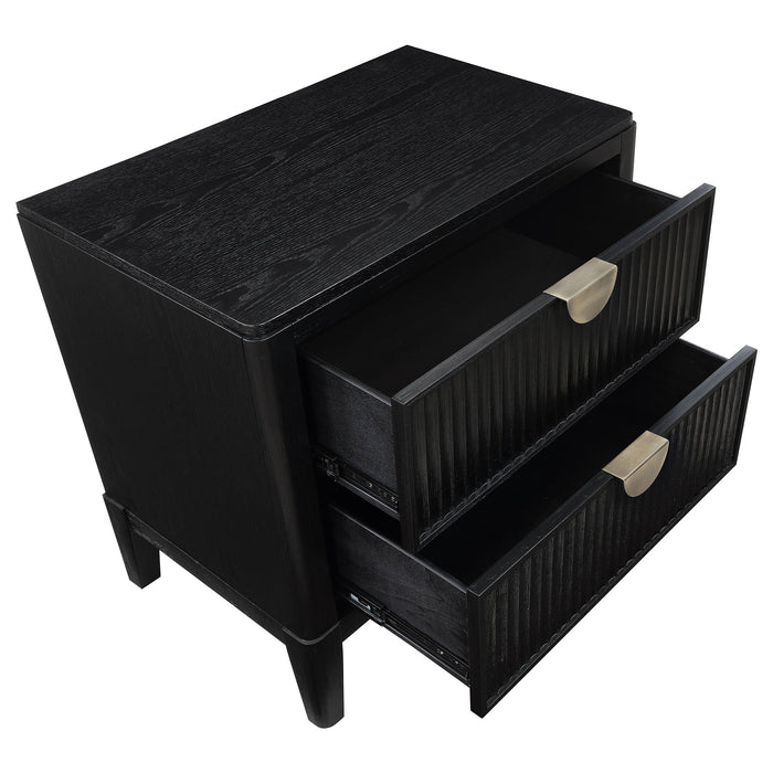 Coaster Brookmead 2-Drawer Nightstand Black Default Title