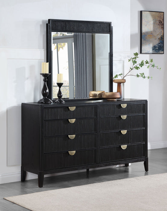 Coaster Brookmead 8-drawer Bedroom Dresser with Mirror Black No Mirror