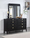 Coaster Brookmead 8-drawer Bedroom Dresser with Mirror Black No Mirror