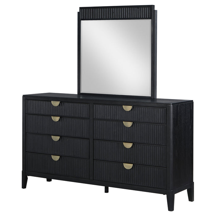 Coaster Brookmead 8-drawer Bedroom Dresser with Mirror Black No Mirror