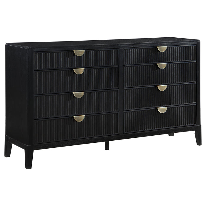 Coaster Brookmead 8-drawer Bedroom Dresser with Mirror Black No Mirror