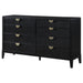 Coaster Brookmead 8-drawer Bedroom Dresser with Mirror Black No Mirror