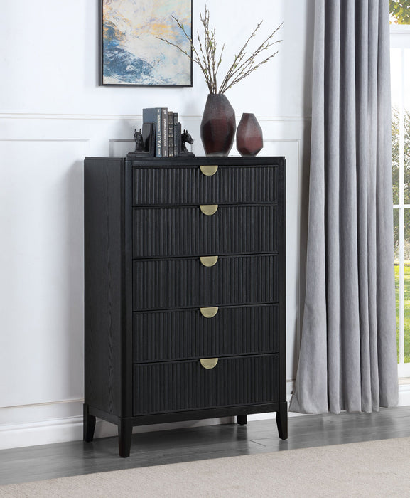 Coaster Brookmead 5-drawer Bedroom Chest Black Default Title